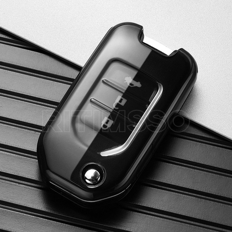 Car Accessories Honda Crv - TPU Folding Car Key Case Shell