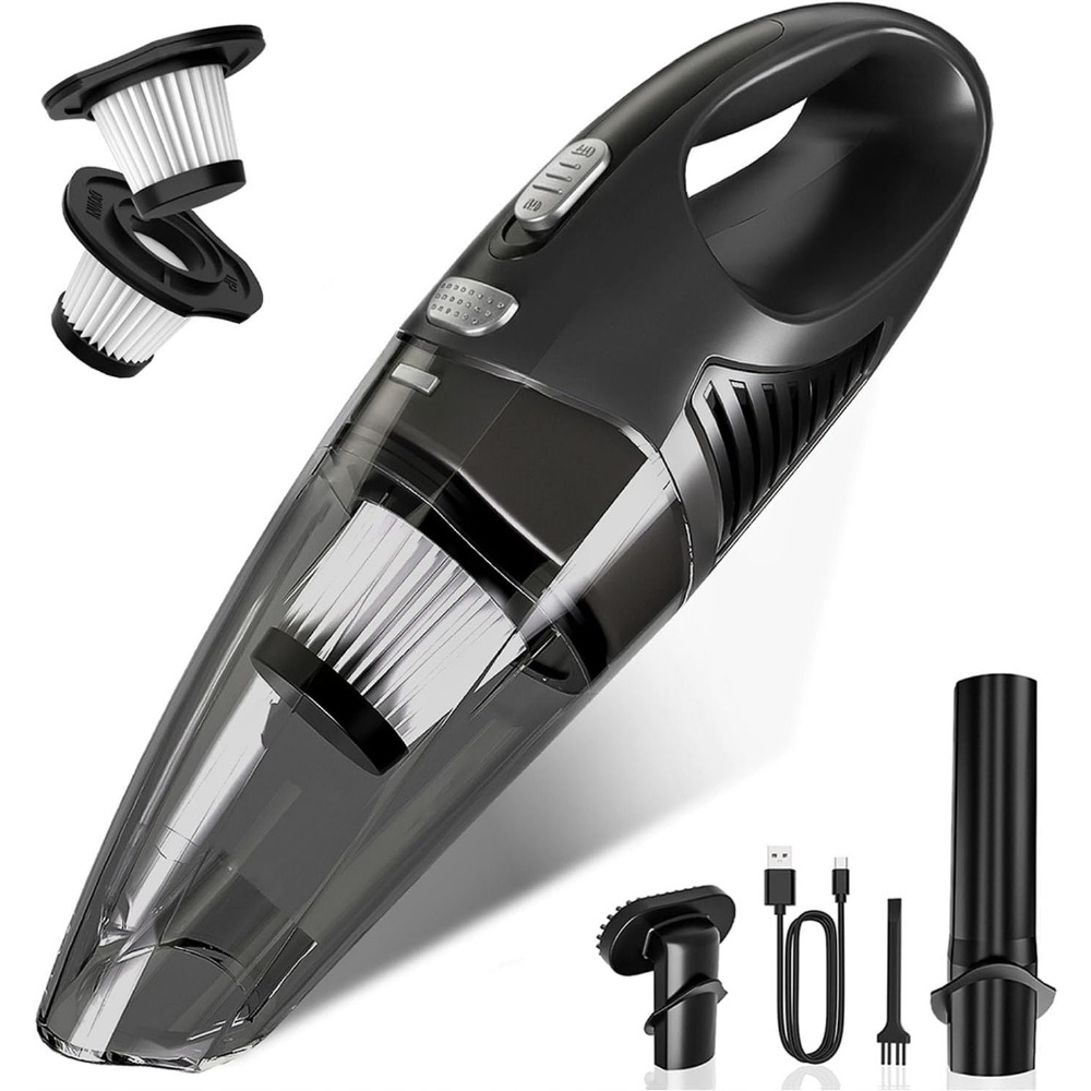Car Vacuum Cleaner - Cordless Handheld Vacuum Cleaner, Rechargeable with