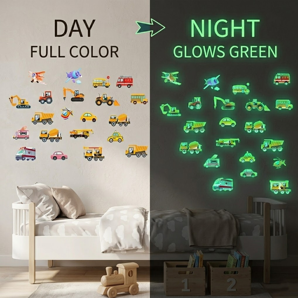 Car Accessories Ebay - Luminous Car Wall Sticker 21Pcs Set
