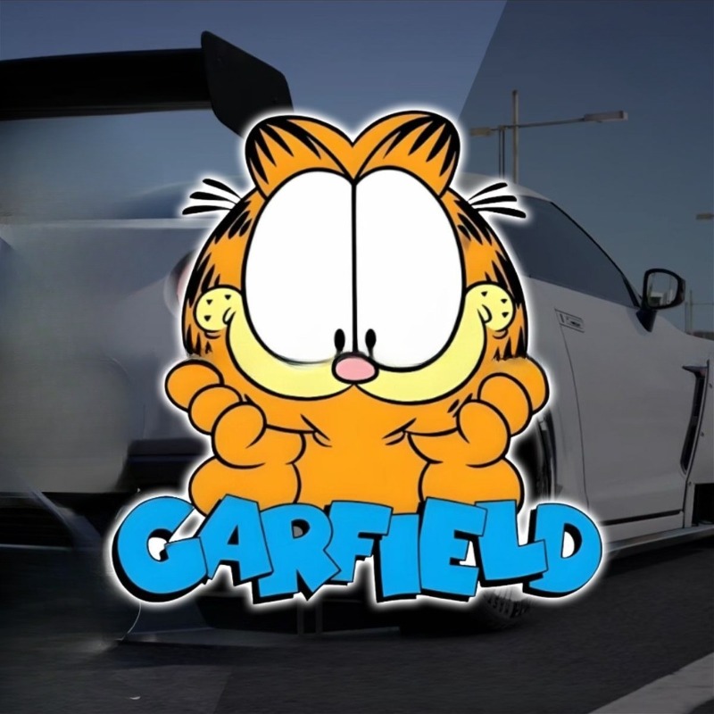 Creative cartoon cute Garfield - Car Accessories For Decoration review and price