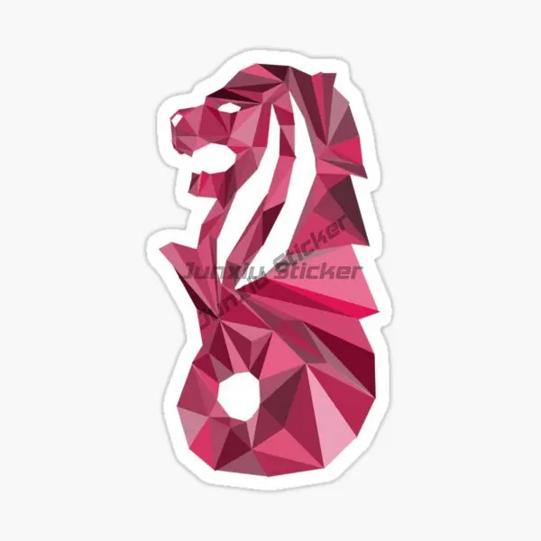 Singapore SIN Flag Map Merlion - Car Accessories Singapore review and price