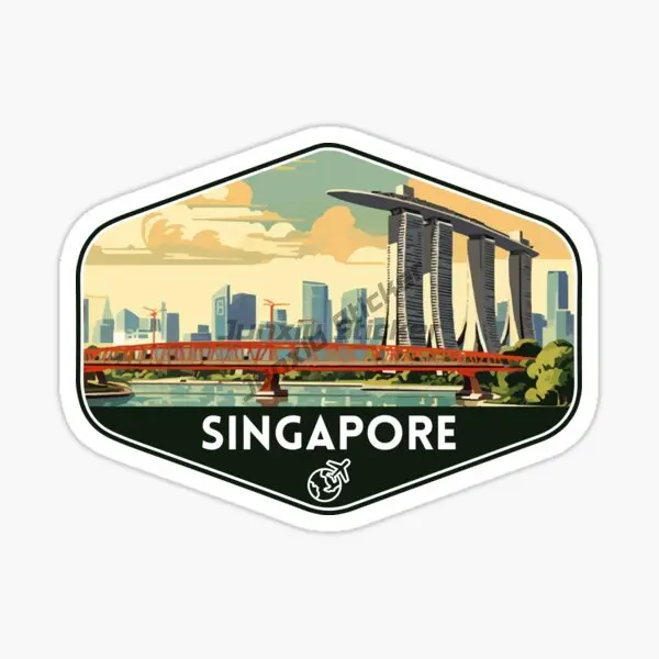 Singapore Flag Map Merlion Sce - Car Accessories Singapore review and price