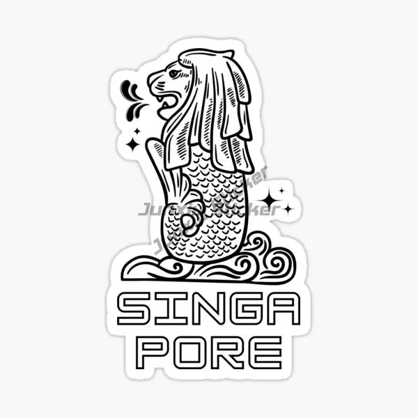 Singapore Flag Map Merlion Sce - Car Accessories Singapore review and price