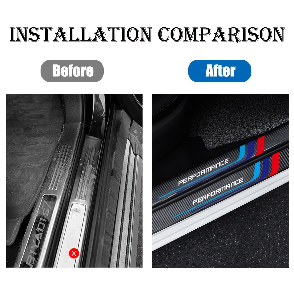 4pcs Carbon Fiber Sill Plate S - Car Accessories Ebay review and price