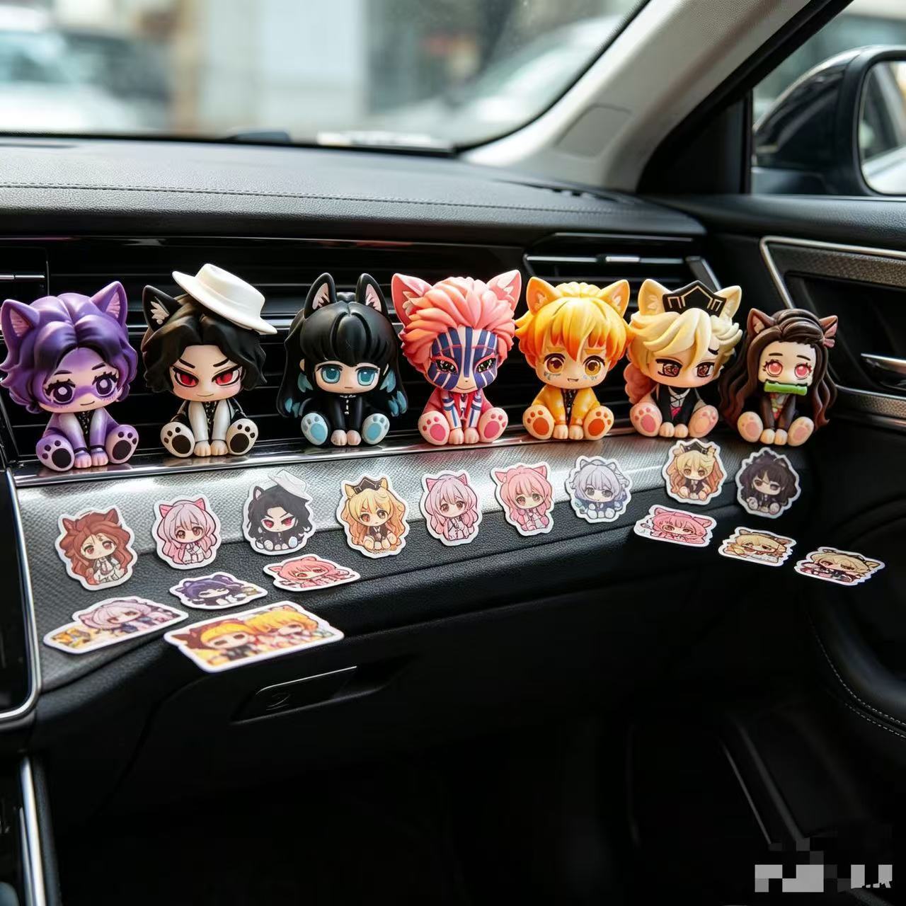 Demon Slayer Cute Chibi Figuri - Car Accessories For Decoration review and price