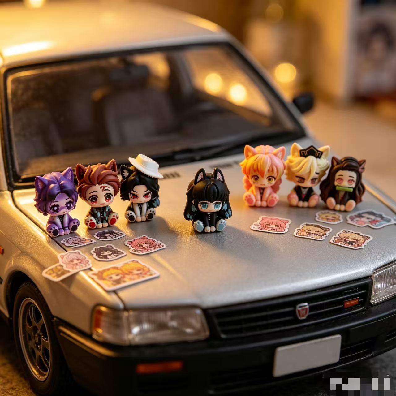 Demon Slayer Cute Chibi Figuri - Car Accessories For Decoration review and price