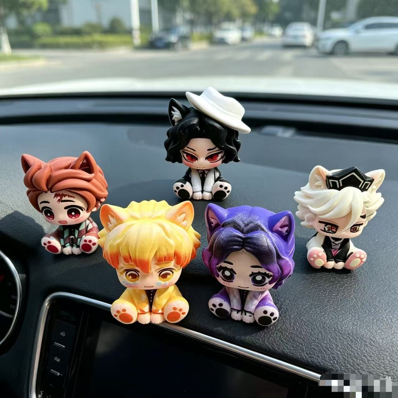Demon Slayer Cute Chibi Figuri - Car Accessories For Decoration review and price