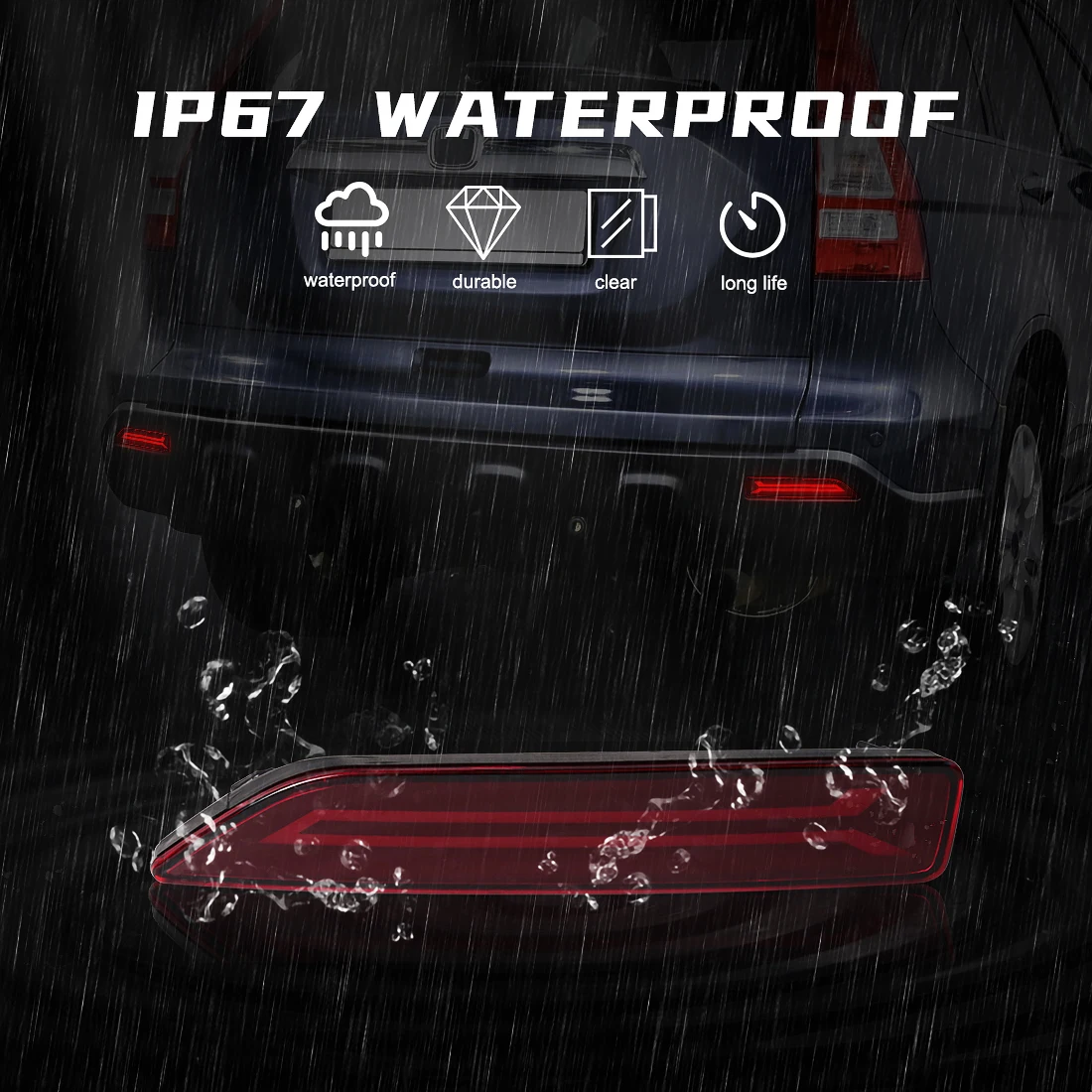 LED Rear Bumper Reflector Ligh - Car Accessories Honda Crv review and price