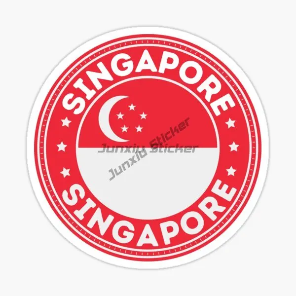 Singapore Flag Map Creative PV - Car Accessories Singapore review and price