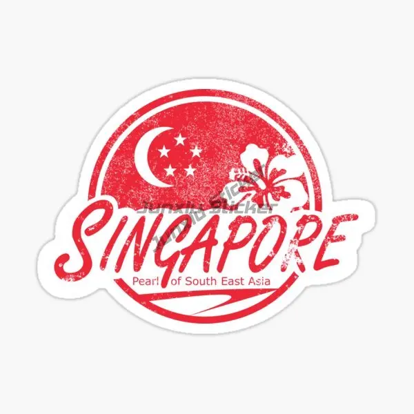 Singapore Flag Map Creative PV - Car Accessories Singapore review and price