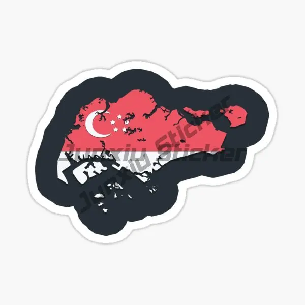 Singapore Flag Map Lion Creati - Car Accessories Singapore review and price