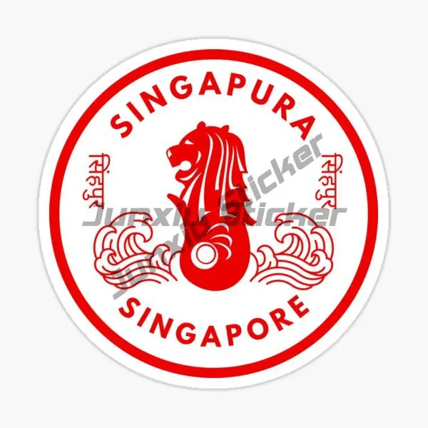 Singapore Flag Map Lion Creati - Car Accessories Singapore review and price