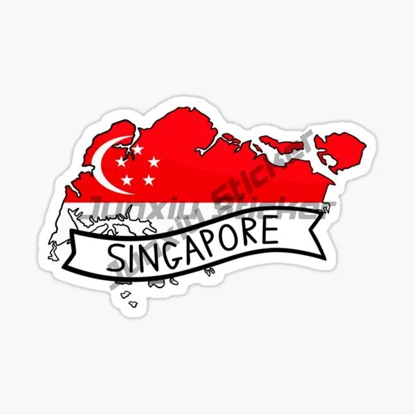 Singapore Flag Map Lion Creati - Car Accessories Singapore review and price