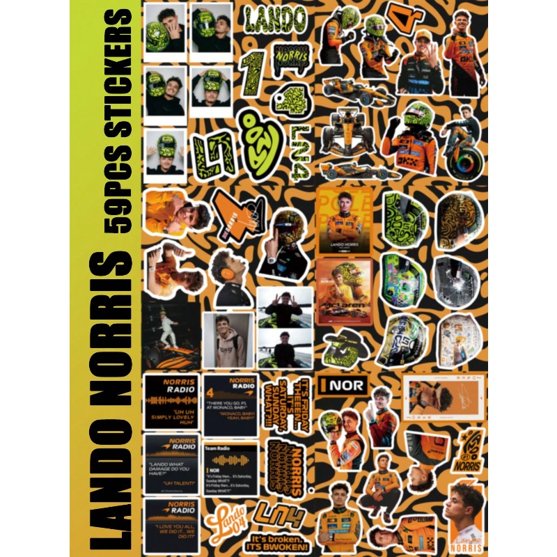 59PCS Lando Norris racing-them - Car Accessories Ebay review and price