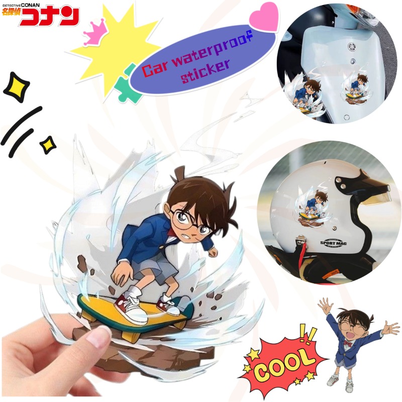 Detective Conan Cartoon Skateb - Car Accessories For Decoration review and price